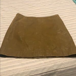 Free people green skirt